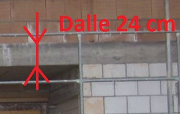 Dalle Rez-Etage 24 cm !  Isolation phonique et résistance TOP !