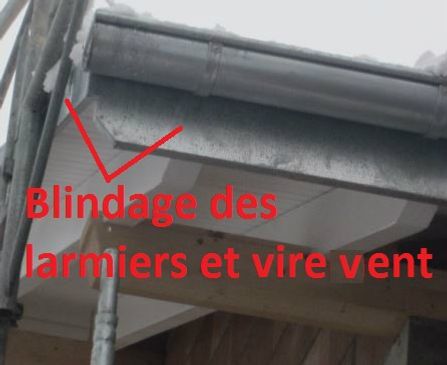 Blindage des parties exposées aux intempéries  TOP !