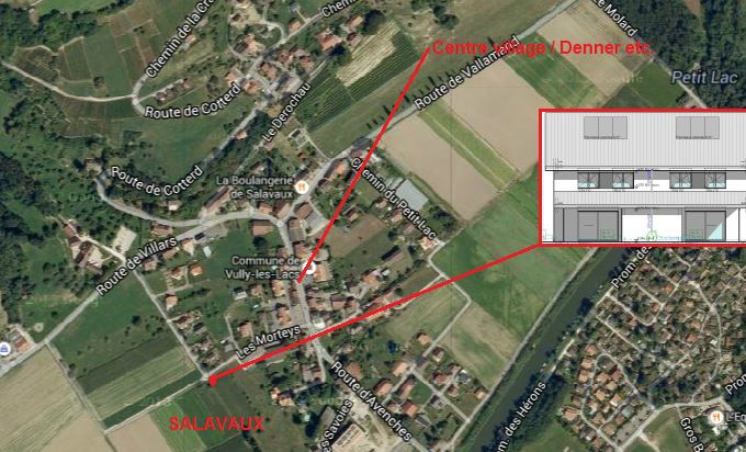 Emplacement du nouveau projet, chemin des Morthey Salavaux