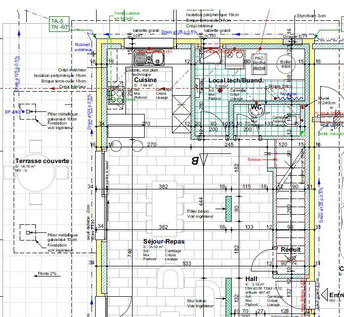 Plan Villa C Rez