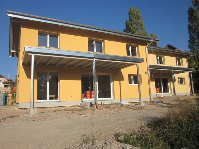Travaux en cours : Façade terminée