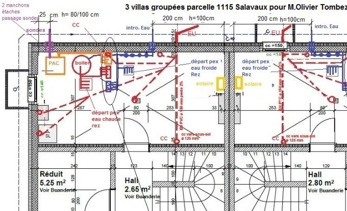 Plan technique sous-sol