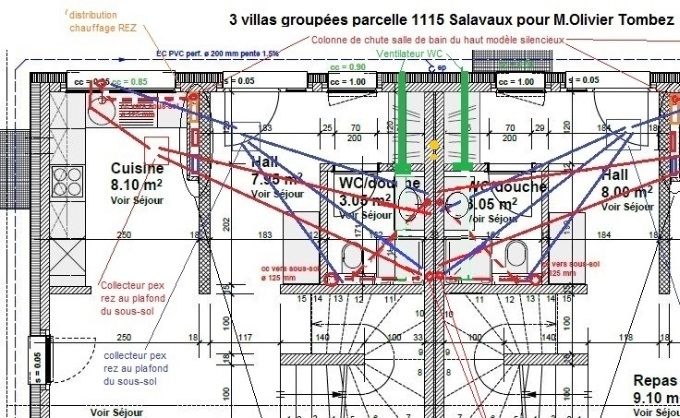 Plan technique du Rez